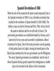 1868年のスペイン革命、王政の終焉と共和主義の台頭