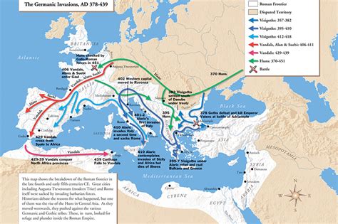 ローマ帝国のフランク族侵入、ゲルマン民族の大移動と古代世界の終焉